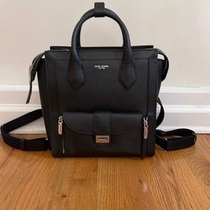 Henri Bendel womens bag back pack new black authentic